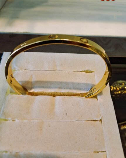 Adjustable Gold Plated Cuff Bangle