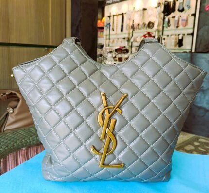 Chinses Stylish Metailic silver Colour  PU Leather Bag