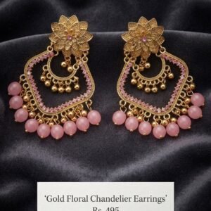 Elegant Beaded Chandelier Earrings