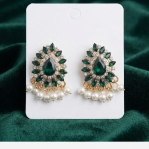 Crystal and Pearl Drop Statement Earrings Collection