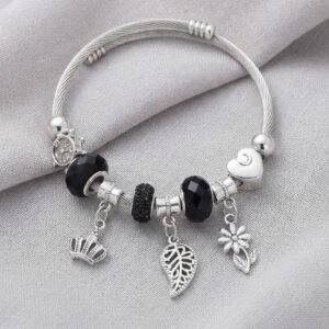 jhilimile: Enchanting Silver Charm and Bead Designer Bracelet Collection