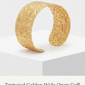 Multi-Variant Designer Metallic Cuff and Bangle Collection (Gold, Light Gold and Silver)