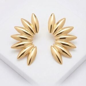 Gold-Finish Designer Statement Earring Collection