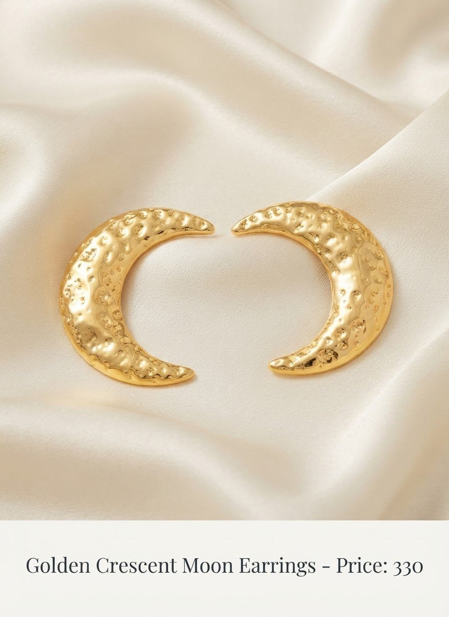 Gold-Finish Designer Statement Earring Collection - Image 4