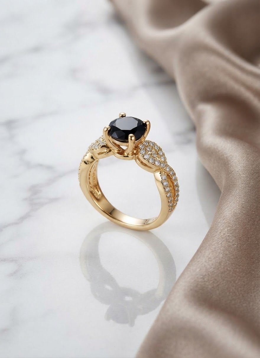 Premium Crystal and Gemstone Statement Ring Collection - Image 9