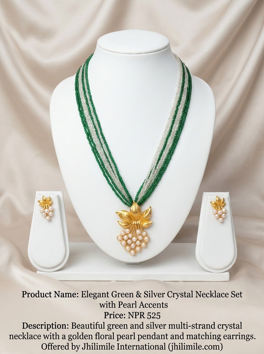 Premium Pearl and Crystal Necklace Collection