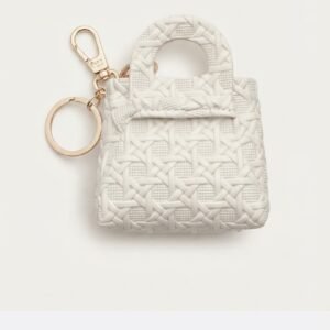 Woven Miniature Handbag Keychain Collection