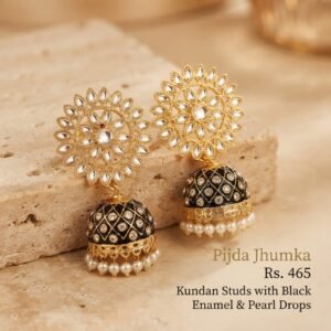 Pijda Jhumka Kundan Earring Collection