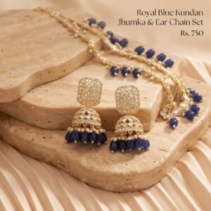 Kundan Jhumka and Ear Chain Set Collection