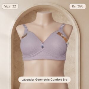 Geometric Textured Comfort Bra Collection