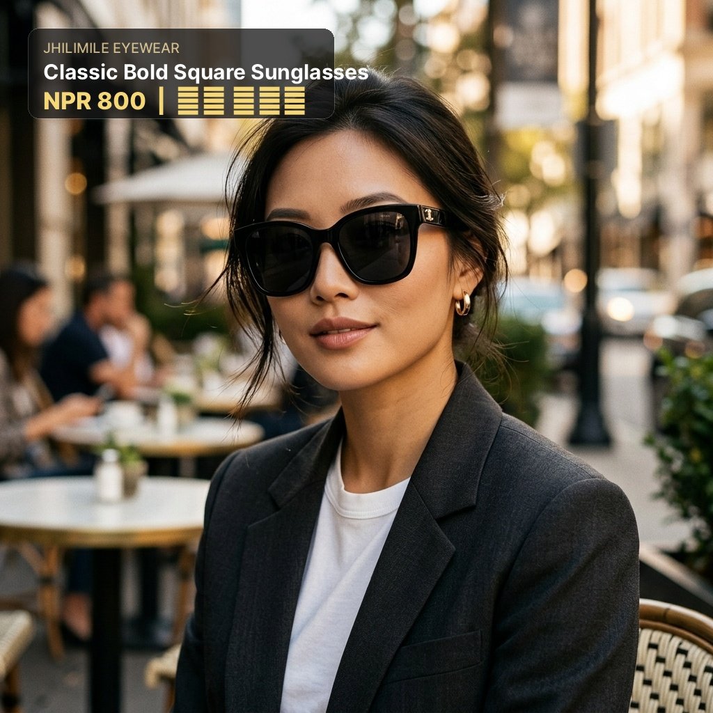 Classic Bold Square Sunglasses for Women - Image 2
